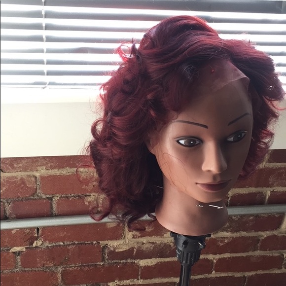Bright Burgandy/red Frontal Wig main image 6